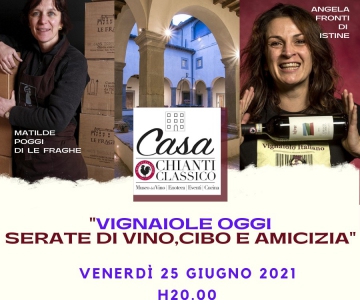 25 GIUGNO 2021: Vignaiole oggi – Serate di vino, cibo & amicizia: Istine e Le Fraghe