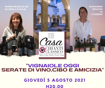 5 AGOSTO 2021: Vignaiole oggi – Serate di vino, cibo & amicizia: i Fabbri e Grillo Iole